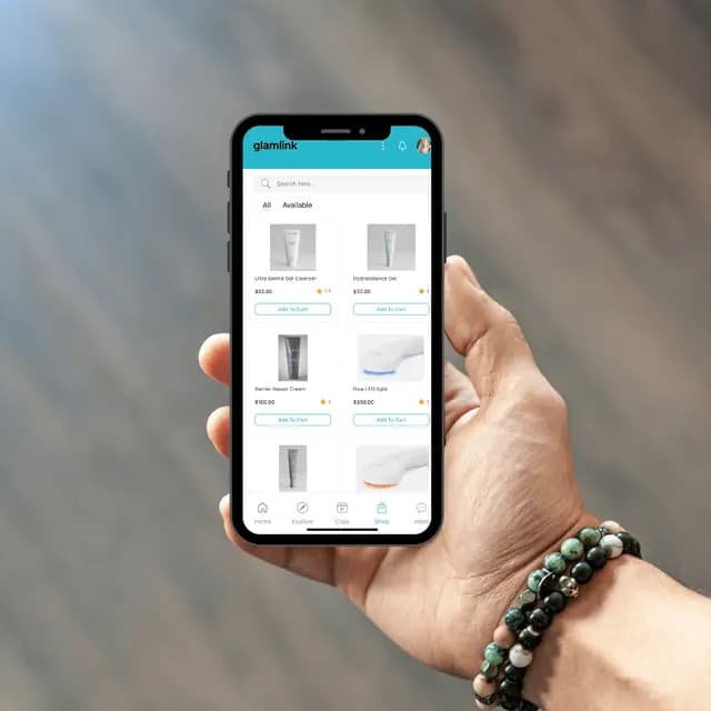 Glamlink app screen 2